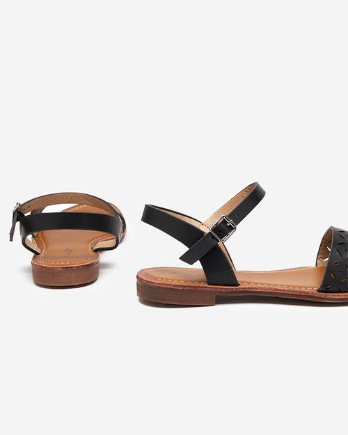 Чорні жіночі босоніжки Kofiil