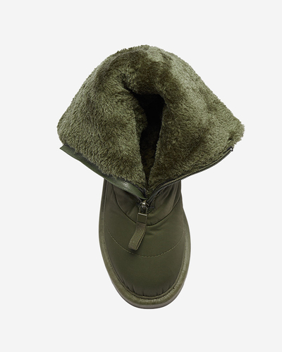 Dunkelgrüne Damenstiefel a'la Schneestiefel Tirigga- Footwear