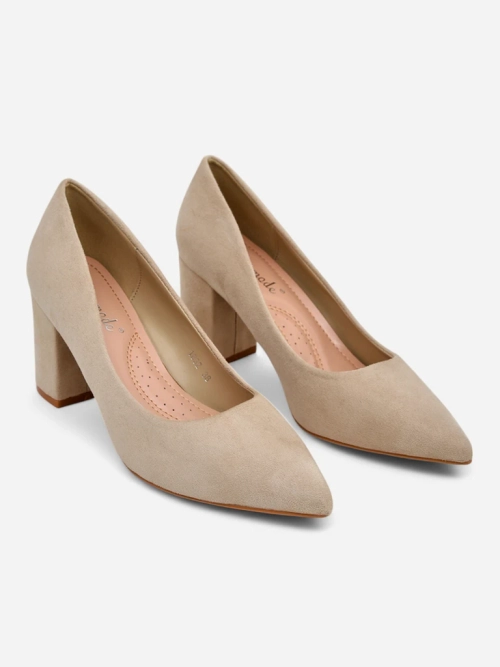 Royalfashion Жіночі еко-саметні туфлі на підборах Ugandes