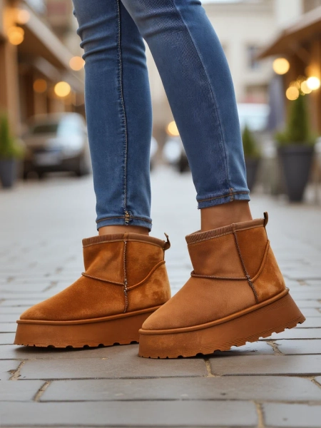 Royalfashion Kurzschuhe, die Frauen-Schneestiefeln ähneln Fortesse