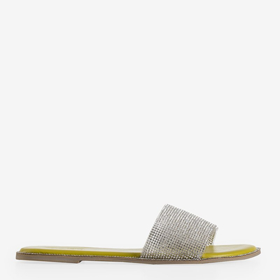Grüne Frauenschuhe mit Zirkonia Verina - Schuhe