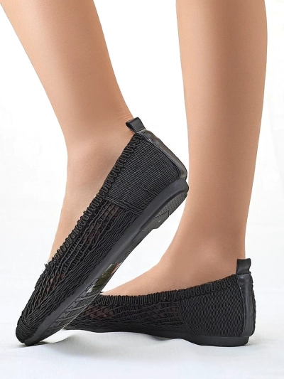 Royalfashion Damen perforierte Ballerinas Annete
