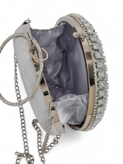 Royalfashion Damen Clutch Handtasche mit Zirkonia Elira Noir