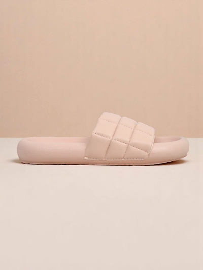 Royalfashion Damen Pantoletten mit flacher Sohle Quilt Walk