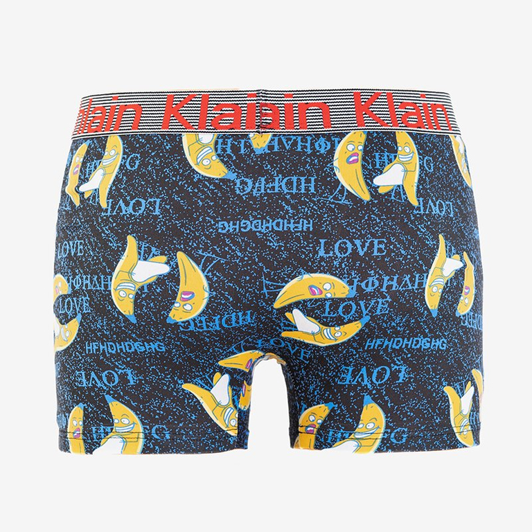 Schwarze Boxershorts für Herren mit Bananen - Unterwäsche