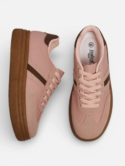 Sneakers Damen Flora Rosa Ökologisch Sportlich für den Sommer