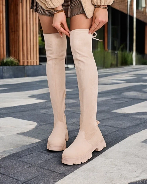 Роялфешн Жіночі зимові черевики до коліна Aniaf