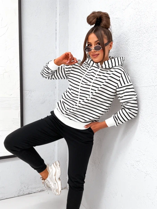 Royalfashion Жіночий комплект спортивного одягу в смужку