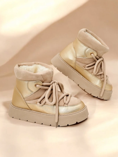 Royalfashion Damen Schnürschneestiefel Iniuc