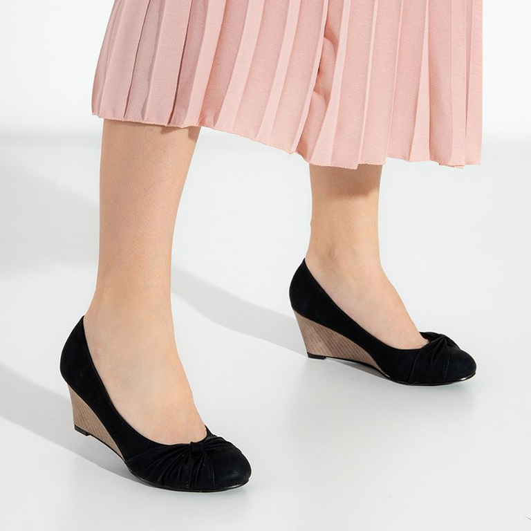 Schwarze Nicolas Keilabsätze für Damen - Schuhe