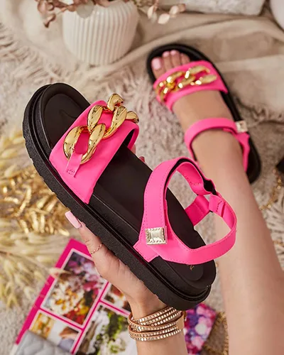 Royalfashion Damen Orette Ketten-Sandalen