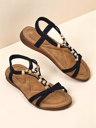 Royalfashion Damensandalen mit Imen-Verzierungen
