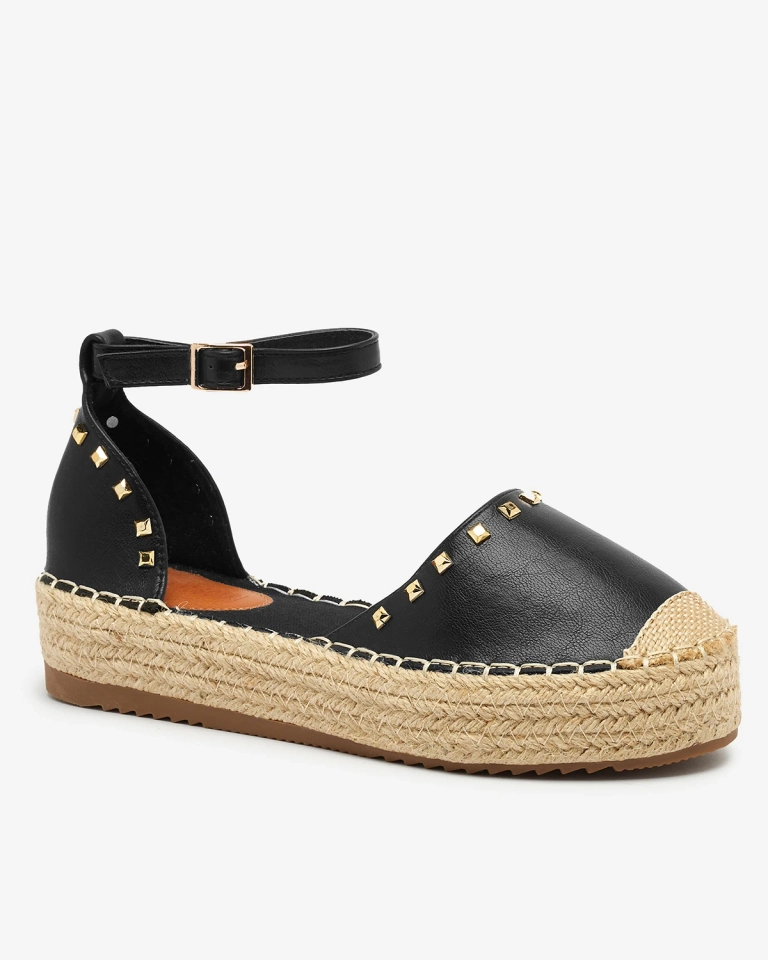 Royalfashion Schwarz Damen Espadrilles Seffc