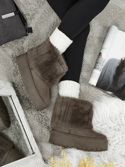 Damen Schneestiefel mit Fell Irelle