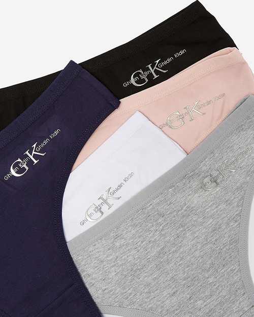 Набір бавовняних жіночих трусиків з написом