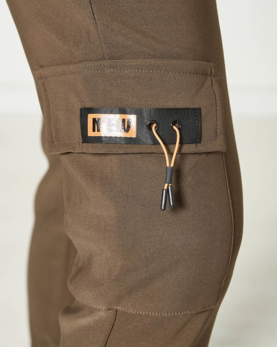 Braune Damen-Kampfhose mit Kette- Kleidung