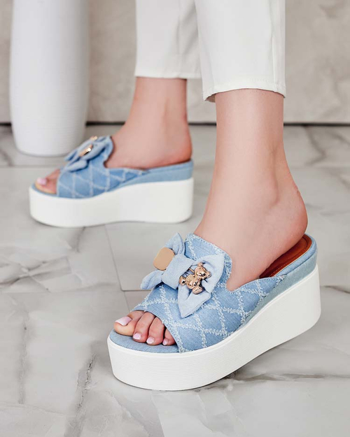 Royalfashion Жіночі шльопанці Dalimes на котурні