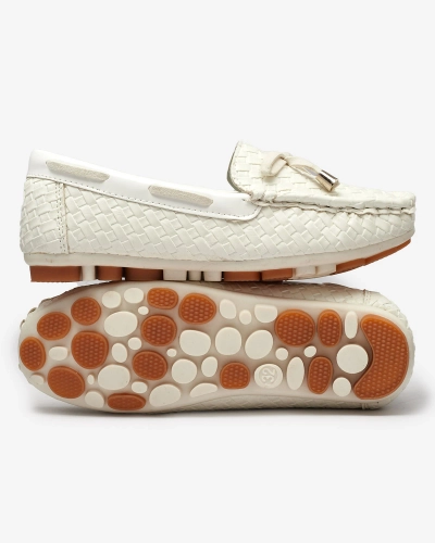 Weiße Mokassins für Kinder Dannad- Footwear