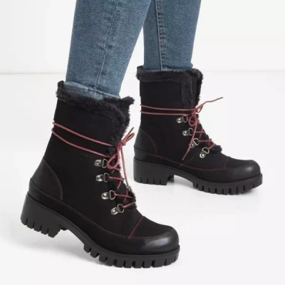 OUTLET Schwarze Miratorg-Arbeitskleidung mit Schnürung für Damen - Schuhe