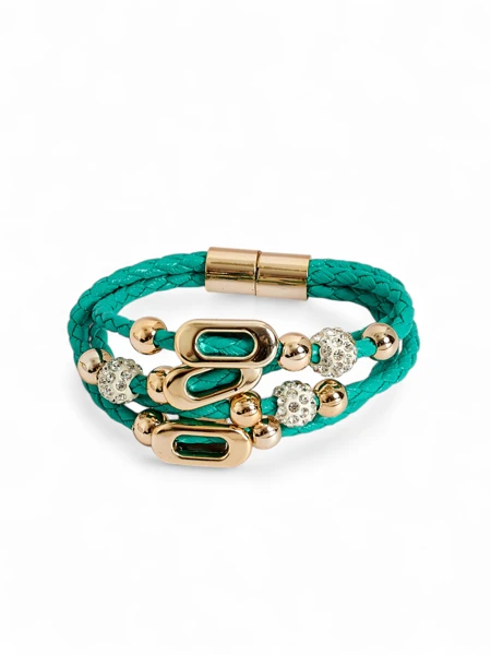 Damenarmband mit Perlen und Zirkonia