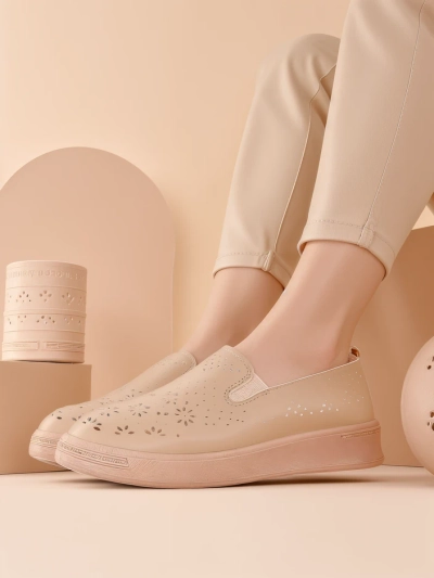 Royalfashion Damen Sportliche Slipper Olleffi