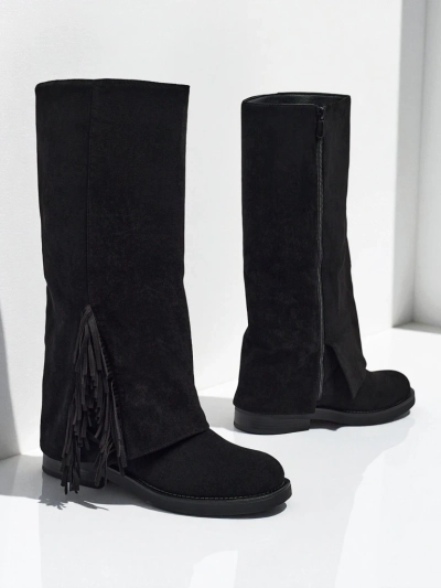 Damen Kozaki Öko-Wildleder mit Schaft Ismara