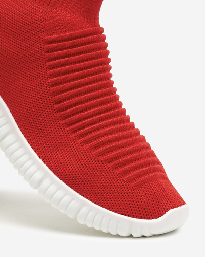 Roter Damen-Sneaker zum Hineinschlüpfen von Deloni - Schuhe