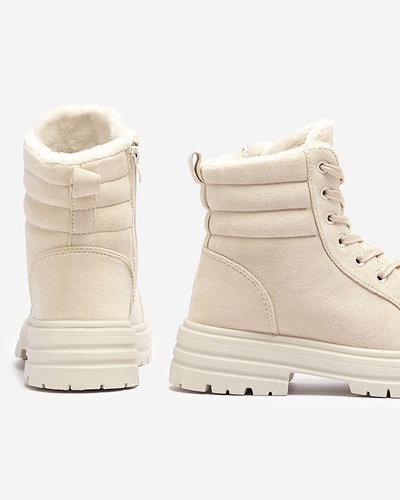 Isolierte Trapper-Stiefel für Damen in Beige Tivica - Footwear