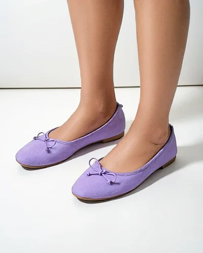 Royalfashion Damen Ballerinas mit einer Schleife Zaame