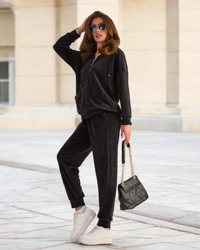 Royalfashion Damen-Set aus Baumwolle a'la velour