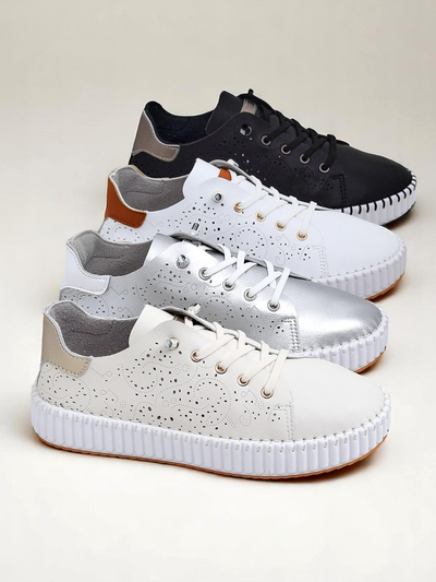 Royalfashion Damen Sneakers Ażurowe Luna Lace
