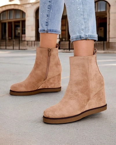 Royalfashion Damen-Wedges-Stiefel Sierra
