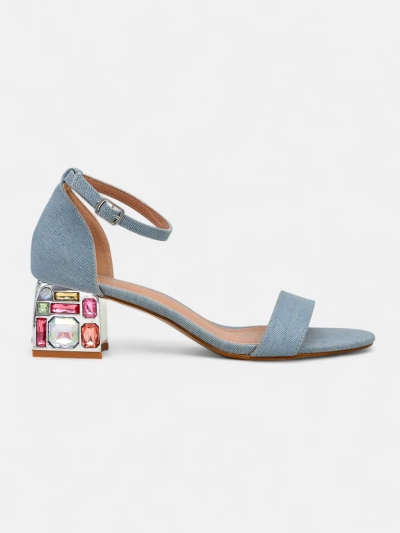 Royalfashion Damensandalen mit dekorativen Absätzen Ballou