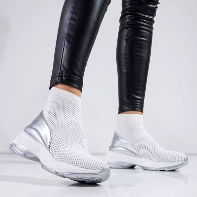OUTLET Weiße High-Top-Sportschuhe von Lupin - Schuhe