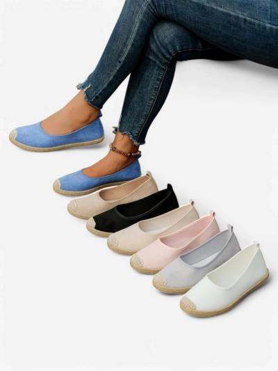 Royalfashion Damen Eco-Suede Espadrilles Aroles