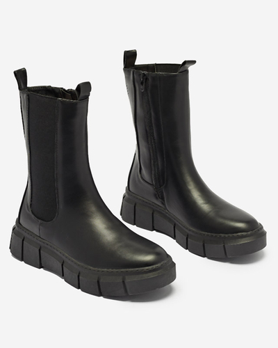 Damen Plateaustiefel in schwarz Couell- Footwear