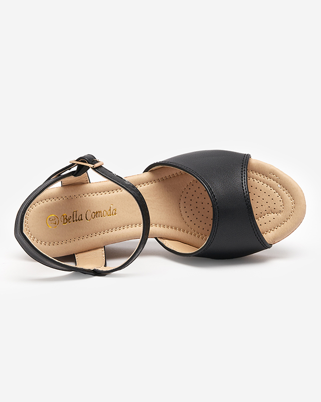 Schwarze Bofalli-Keilsandalen für Damen - Footwear