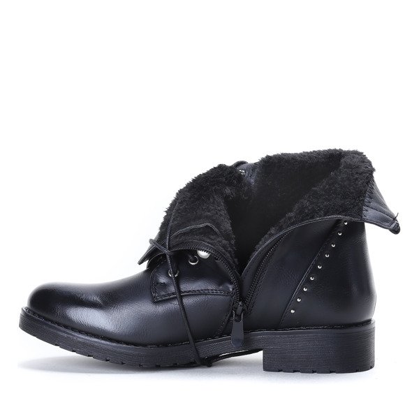 Schwarze Bagger mit Perlen This Is Queen- Footwear