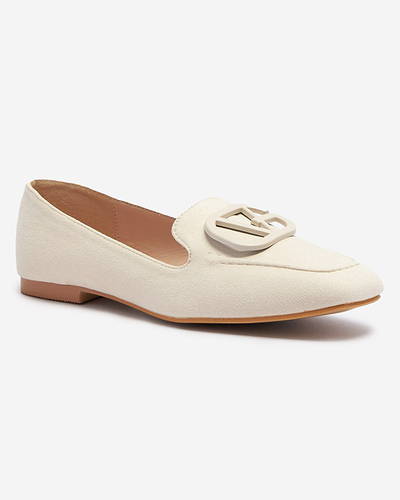 Damen Mokassins mit Ecru-Verzierung Jeterika - Schuhe