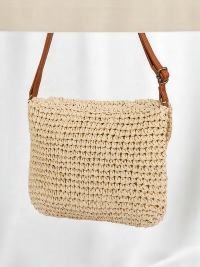 Royalfashion Kleine Strohtasche für Damen Sunny Stripes Mini