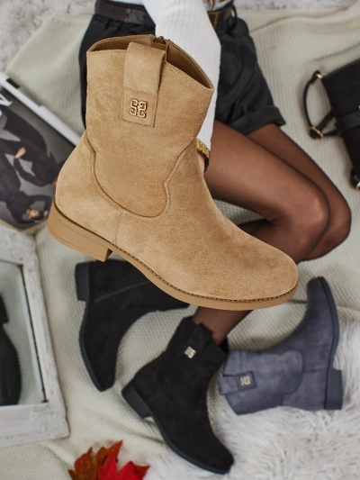 Damen Stiefeletten aus Öko-Wildleder Kelmoria