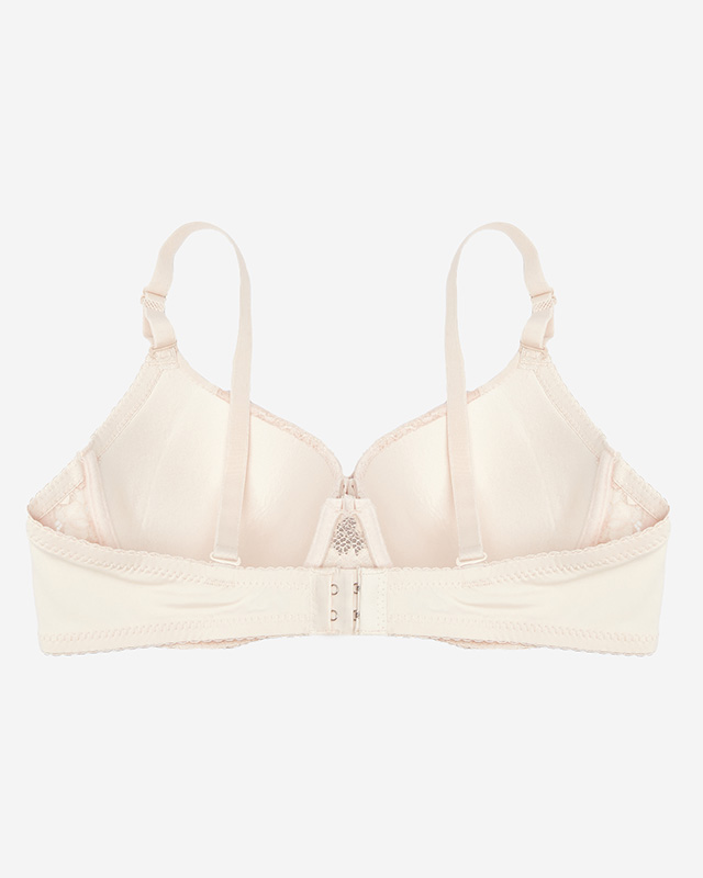 Beigefarbener Damen-BH mit Spitze - Unterwäsche