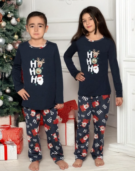 Royalfashion Weihnachten Kinderpyjamas mit Print