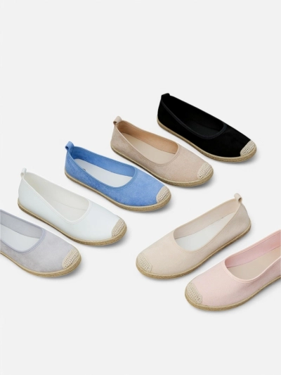 Royalfashion Damen Eco-Suede Espadrilles Aroles