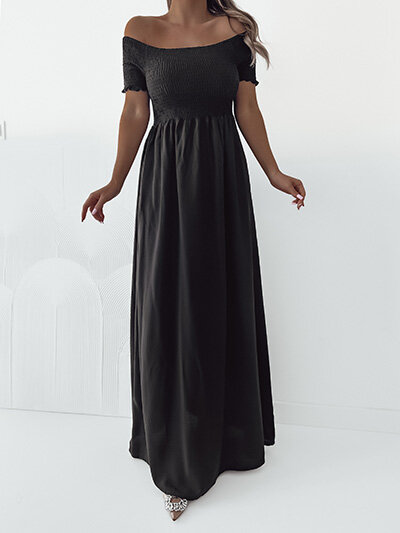 Royalfashion Damen Midikleid a'la hiszpanka