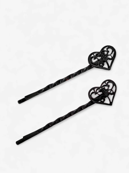 Royalfashion-Haarnadeln mit Herzen