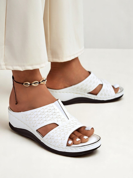 Royalfashion Damen Pantoletten mit dicker Sohle Nova Step