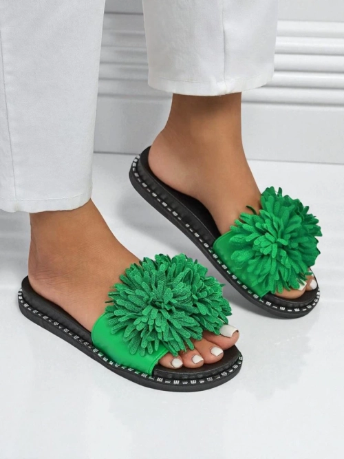 Royalfashion Жіночі шльопанці на плоскій підошві Flora Blide