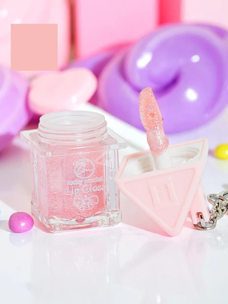 Glitzer-Lipgloss, Farbe Hellrosa