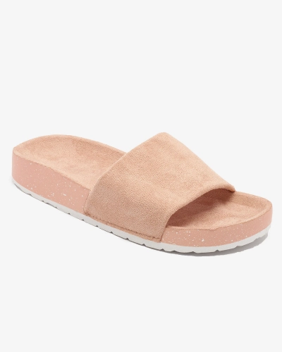 Royalfashion Hellrosa Damen Öko-Wildleder Ferixi Flip-Flops